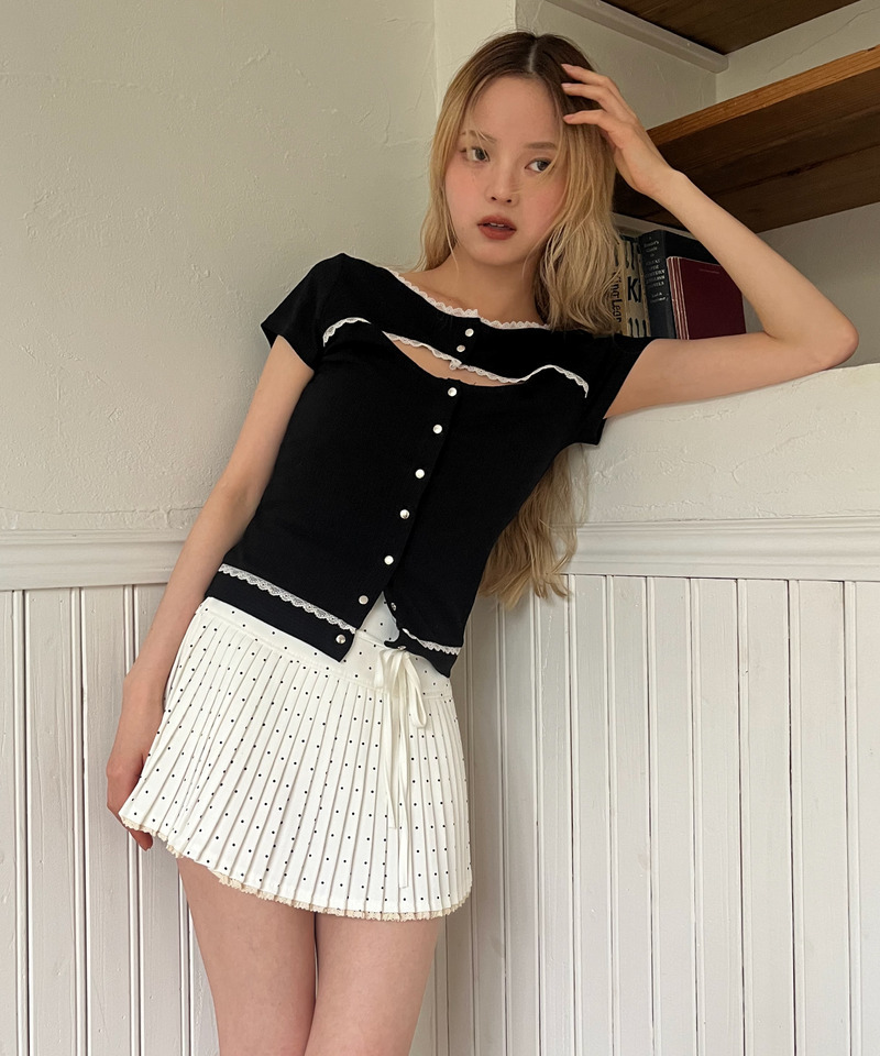 オープンカットトップス 詳細画像 ブラック 13