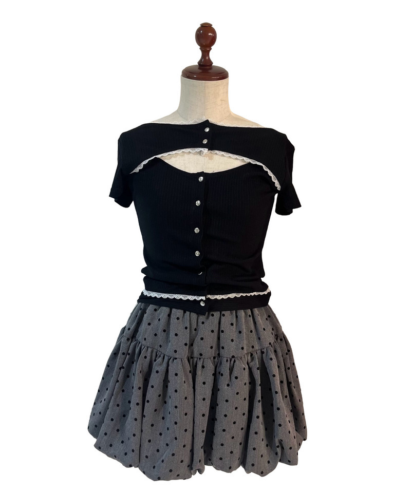 オープンカットトップス 詳細画像 ブラック 24