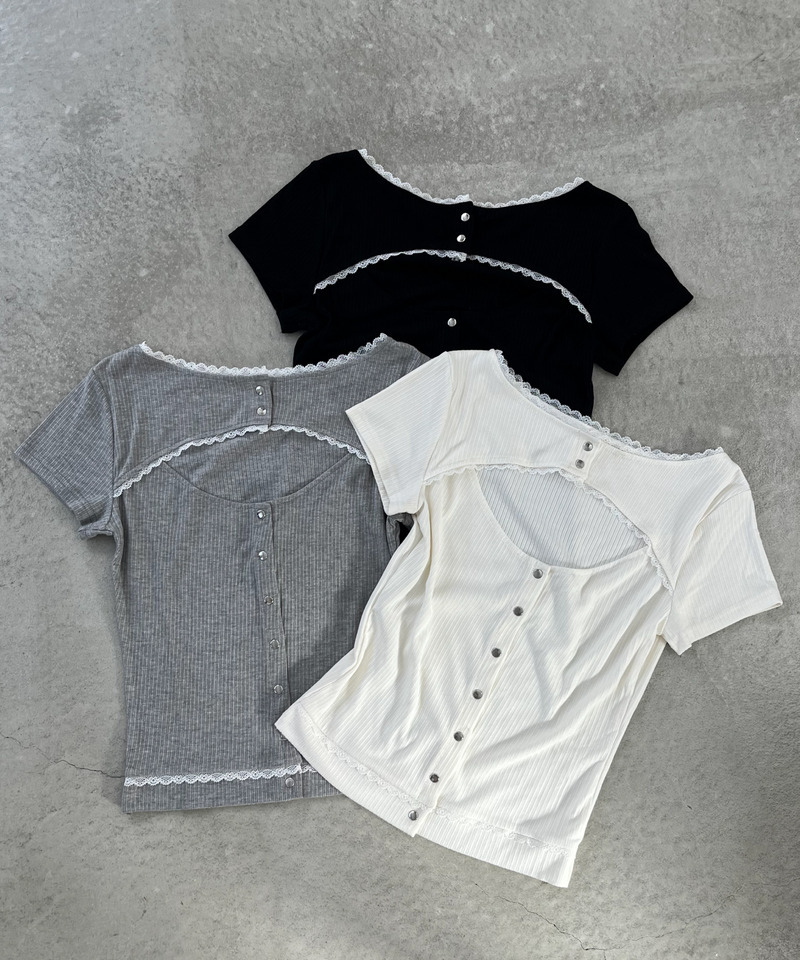 オープンカットトップス 詳細画像 ブラック 26