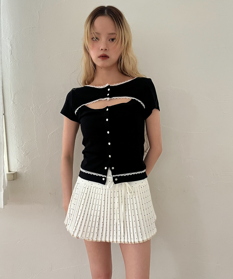 オープンカットトップス 詳細画像 ブラック 6