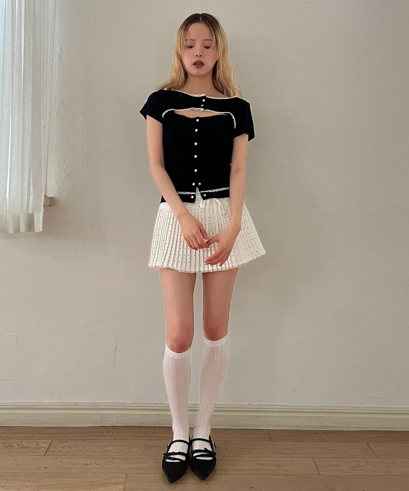 オープンカットトップス 詳細画像 ブラック 9