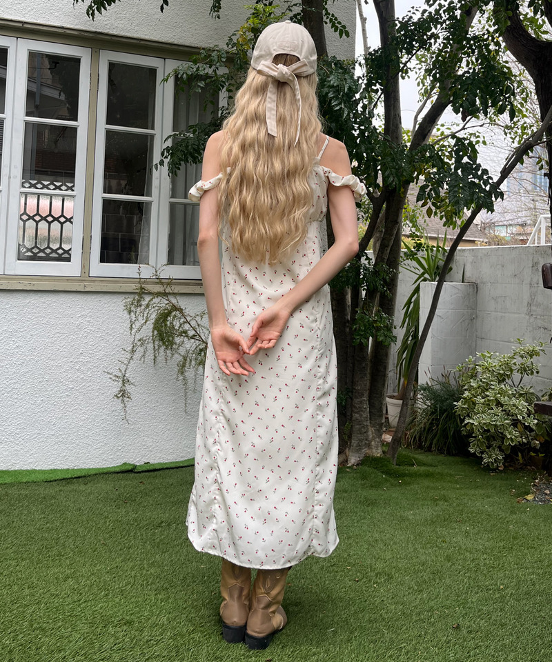 ギャザーワンピース 詳細画像 オフホワイト 10