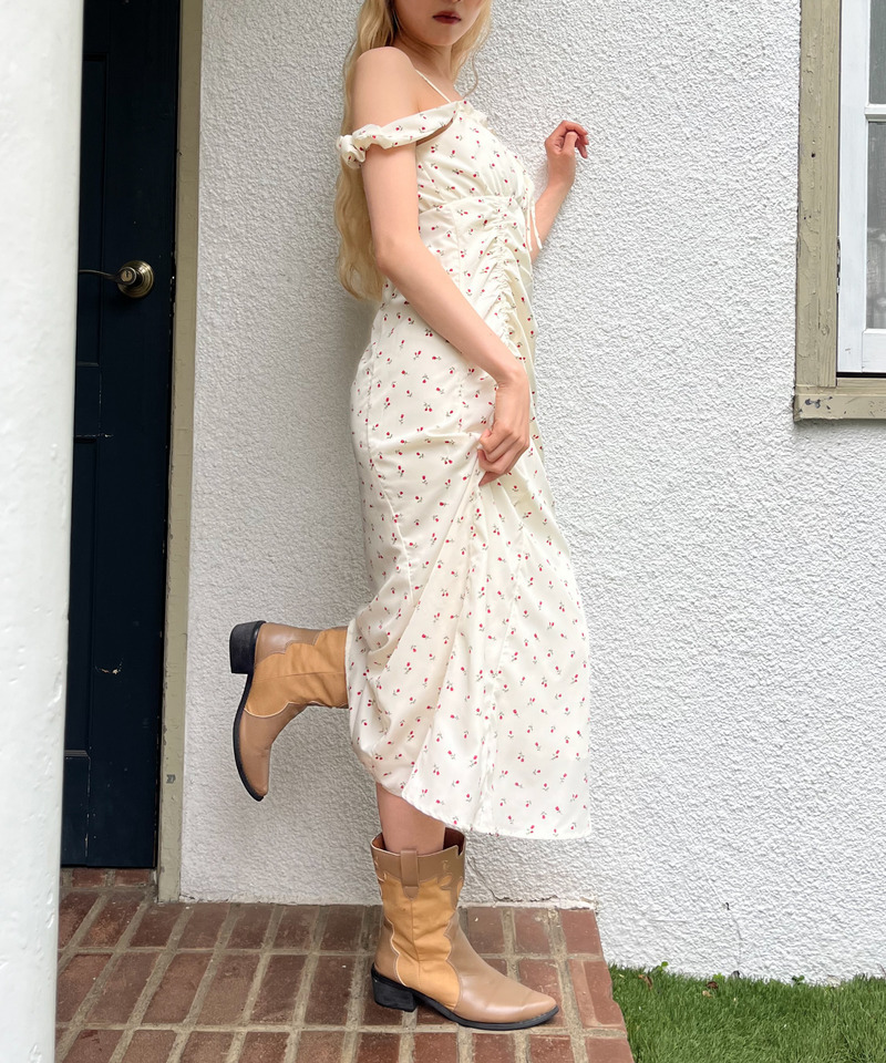 ギャザーワンピース 詳細画像 オフホワイト 12