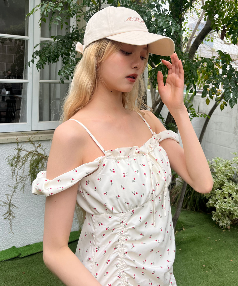 ギャザーワンピース 詳細画像 オフホワイト 18