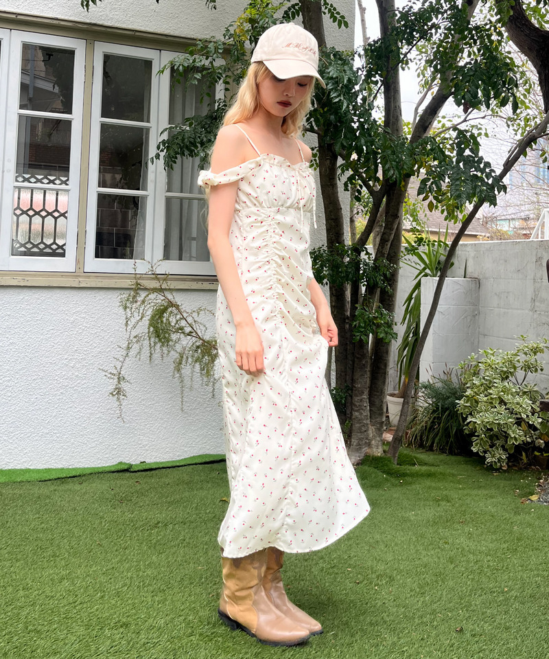 ギャザーワンピース 詳細画像 オフホワイト 22