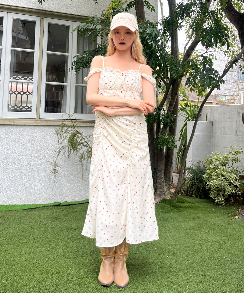 ギャザーワンピース 詳細画像 オフホワイト 23