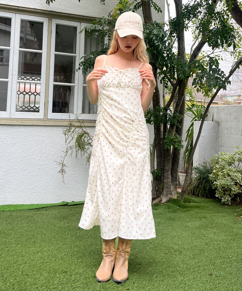 ギャザーワンピース 詳細画像 オフホワイト 24