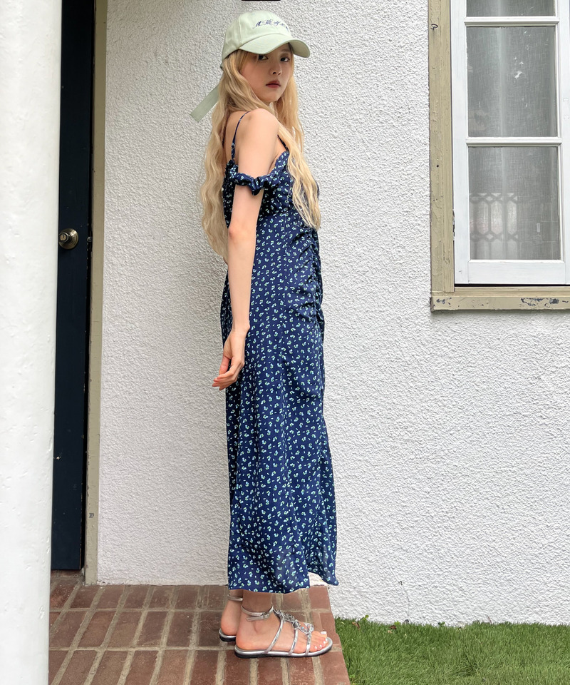 ギャザーワンピース 詳細画像 ネイビー 7