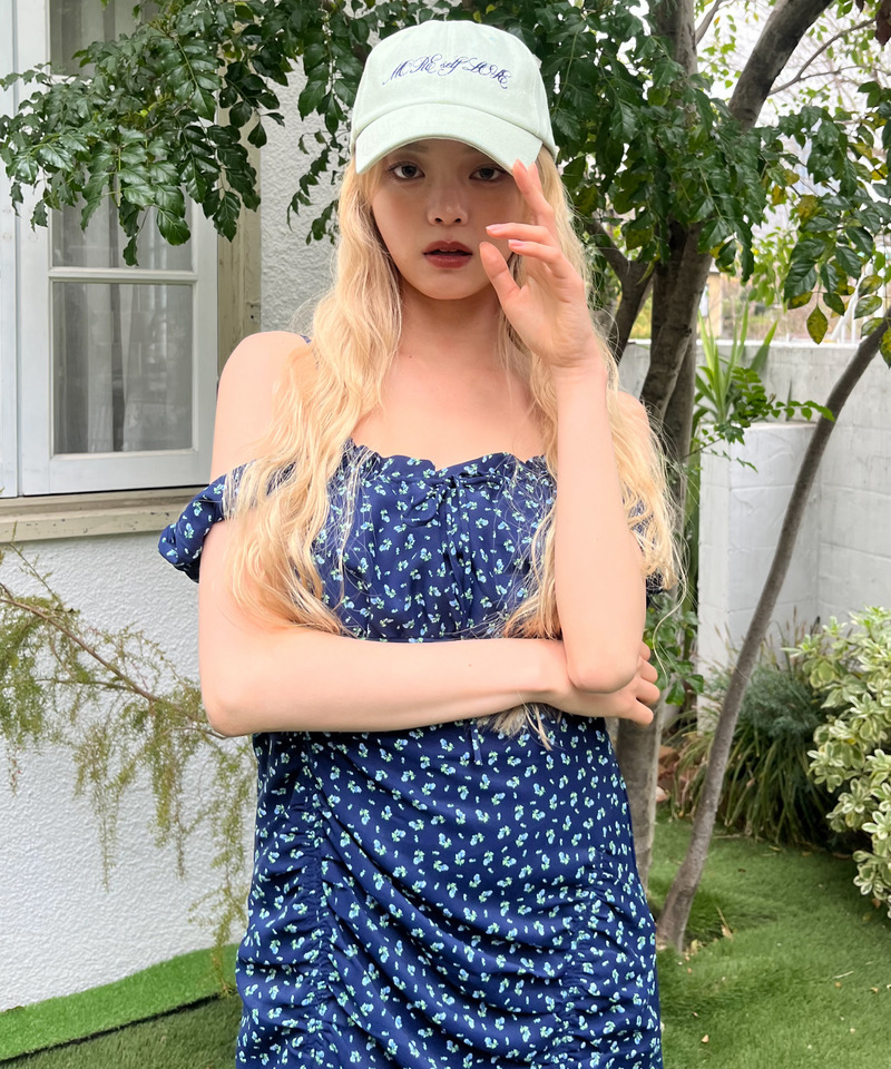 ギャザーワンピース 詳細画像 ネイビー 9