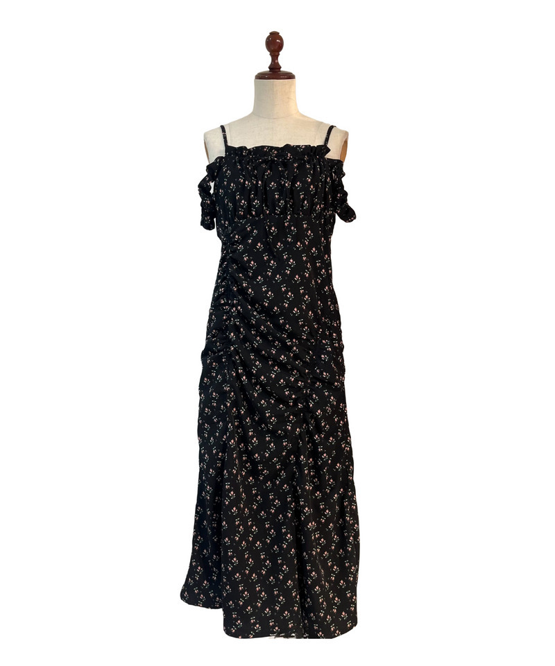 ギャザーワンピース 詳細画像 ブラック 15