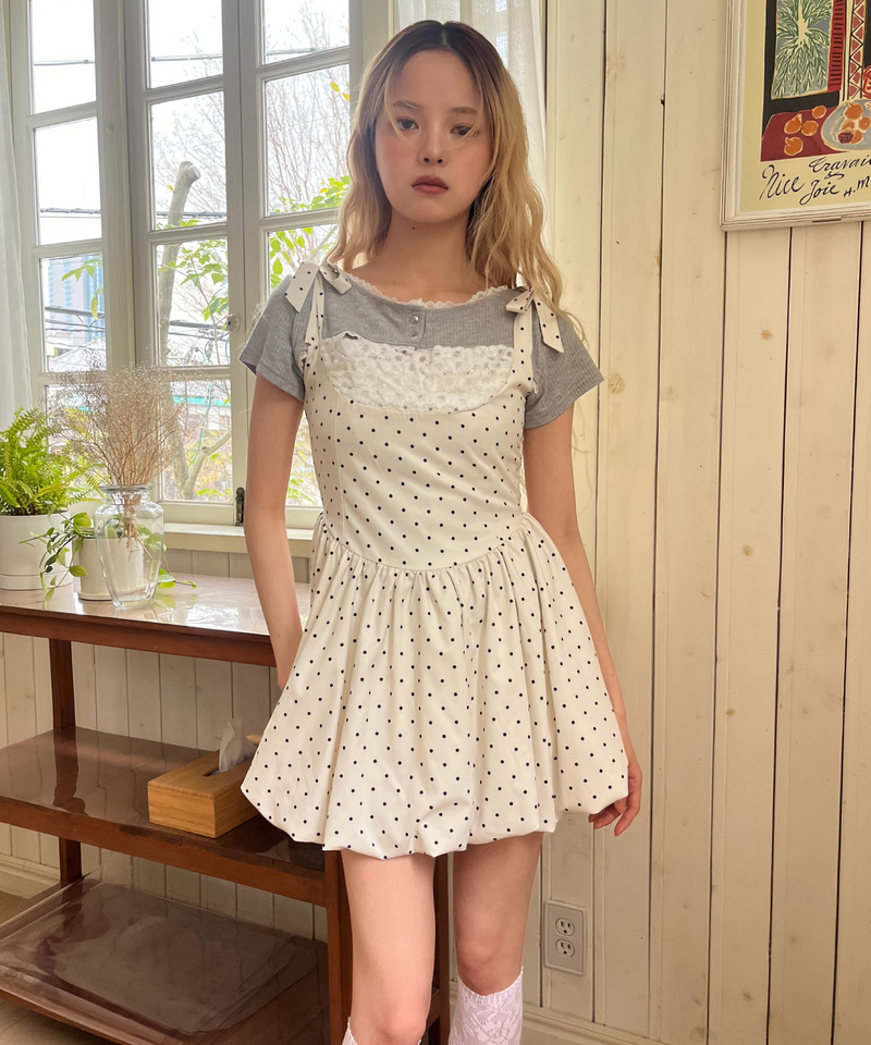 バルーンワンピース 詳細画像 オフホワイト 11