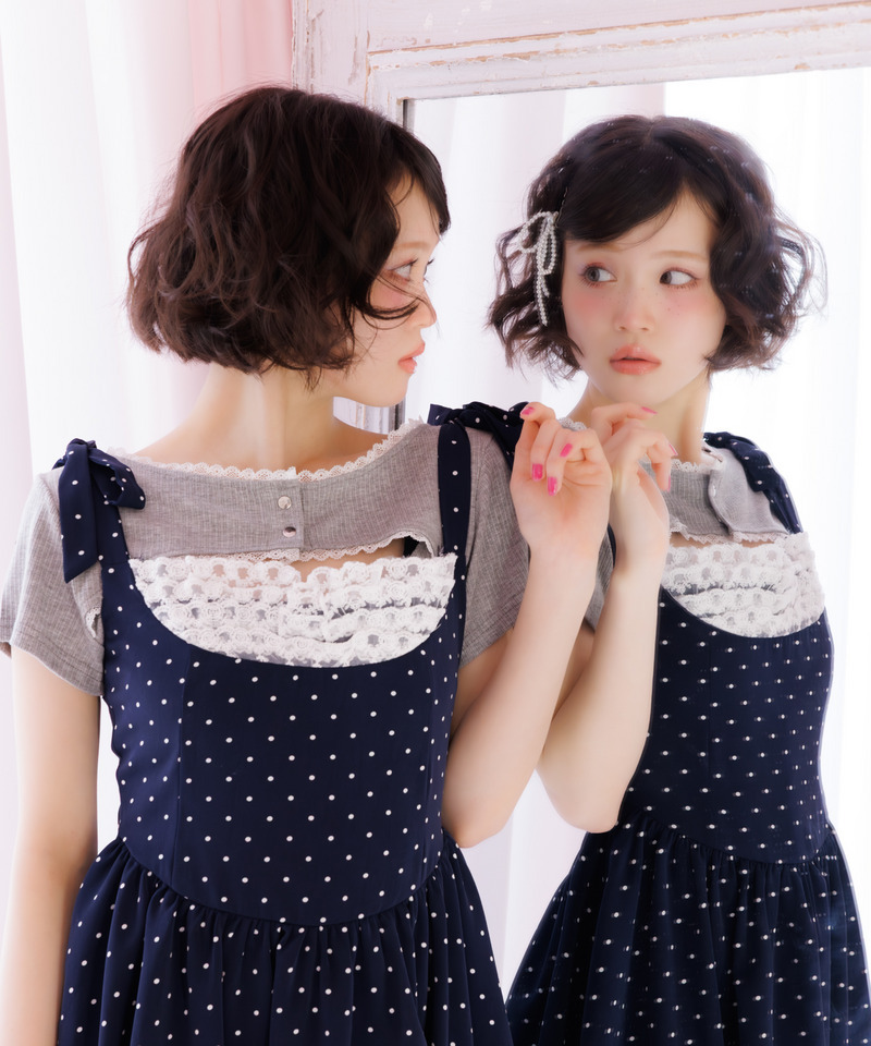 【＠onefive MOMO＆SOYO 様 着用】バルーンワンピース 詳細画像 ネイビー 5