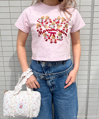 【MARRONCREAM】HEART TEE 