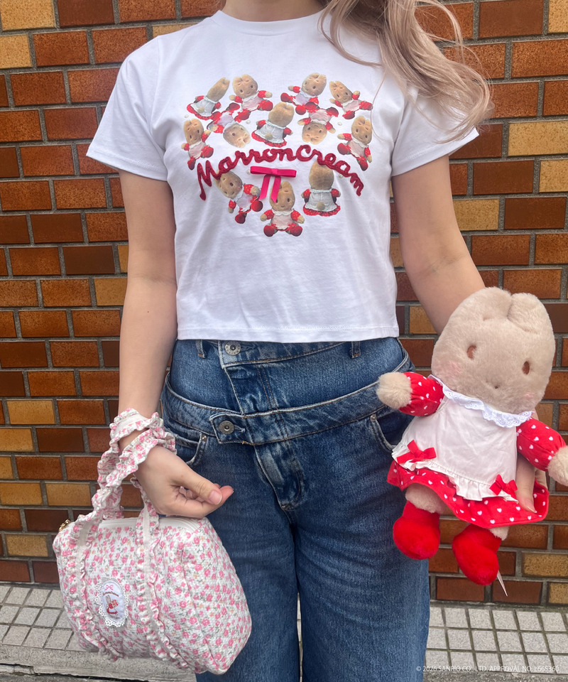 【MARRONCREAM】HEART TEE  詳細画像 オフホワイト 3