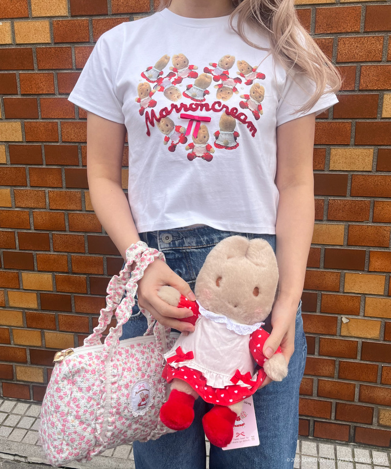 【MARRONCREAM】HEART TEE  詳細画像 オフホワイト 4