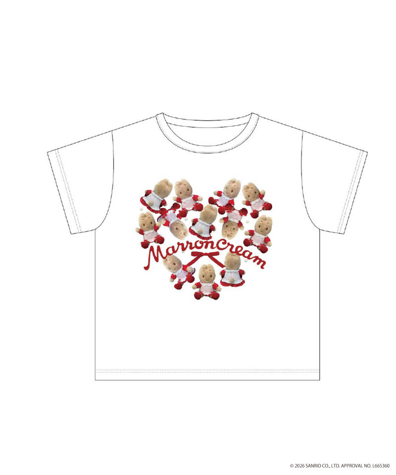 【MARRONCREAM】HEART TEE  詳細画像 オフホワイト 8
