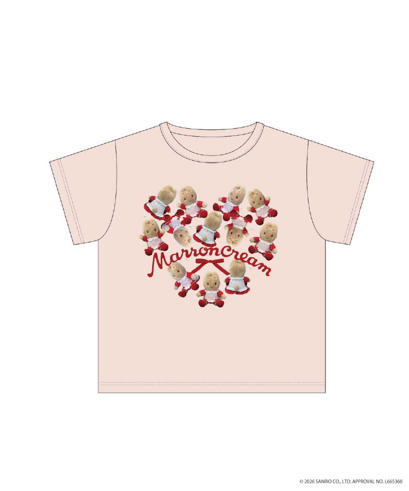 【MARRONCREAM】HEART TEE  詳細画像 ピンク 10