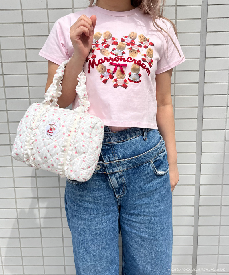 【MARRONCREAM】HEART TEE  詳細画像 ピンク 3