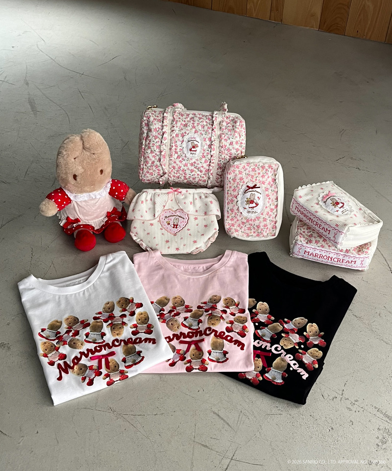 【MARRONCREAM】HEART TEE  詳細画像 ブラック 6