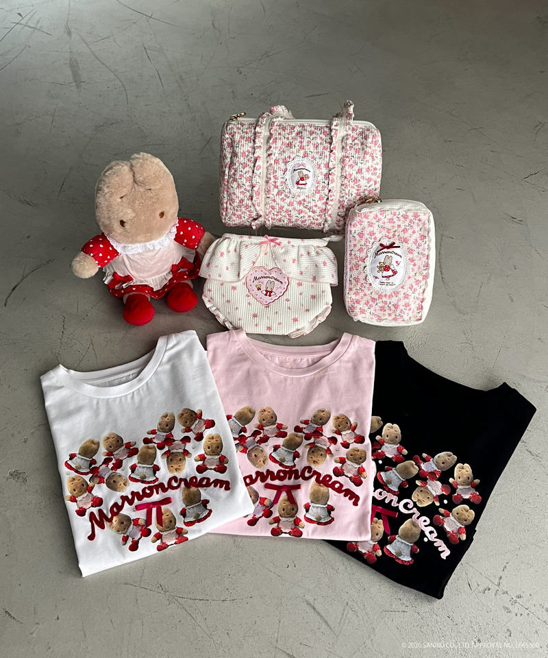 【MARRONCREAM】HEART TEE  詳細画像 ブラック 7