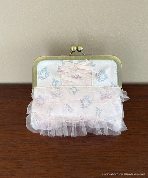 Balletcore【HELLO KITTY】LACEUP  POUCH