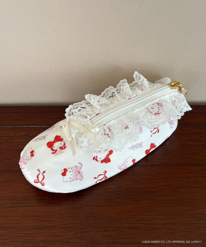 Balletcore【HELLO KITTY】SHOES  POUCH 詳細画像 オフホワイト 2