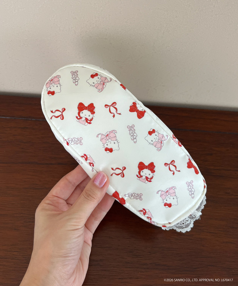 Balletcore【HELLO KITTY】SHOES  POUCH 詳細画像 オフホワイト 8