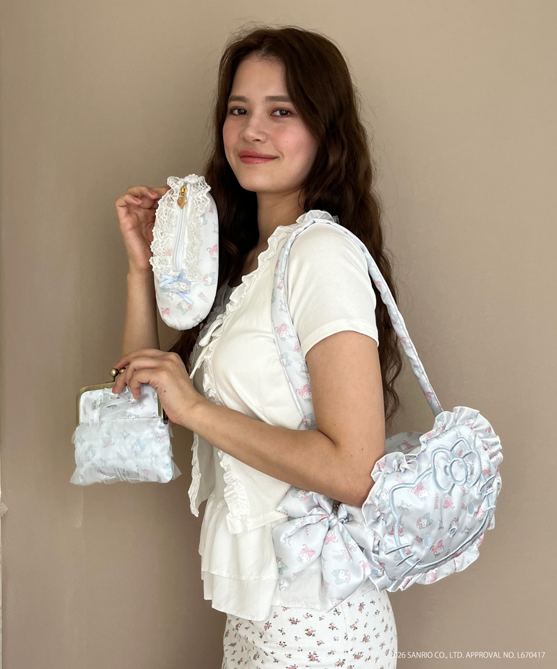 Balletcore【HELLO KITTY】SHOES  POUCH 詳細画像 ブルー 4