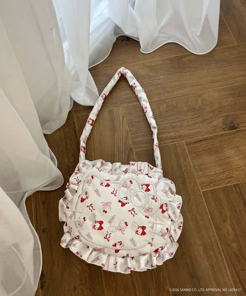 Balletcore【HELLO KITTY】FACE DESIGN TOTE BAG