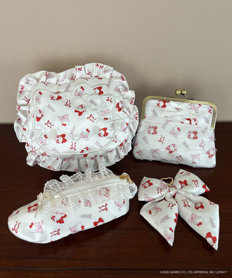 Balletcore【HELLO KITTY】FACE DESIGN TOTE BAG 詳細画像 オフホワイト 15