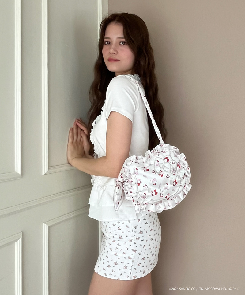 Balletcore【HELLO KITTY】FACE DESIGN TOTE BAG 詳細画像 オフホワイト 3