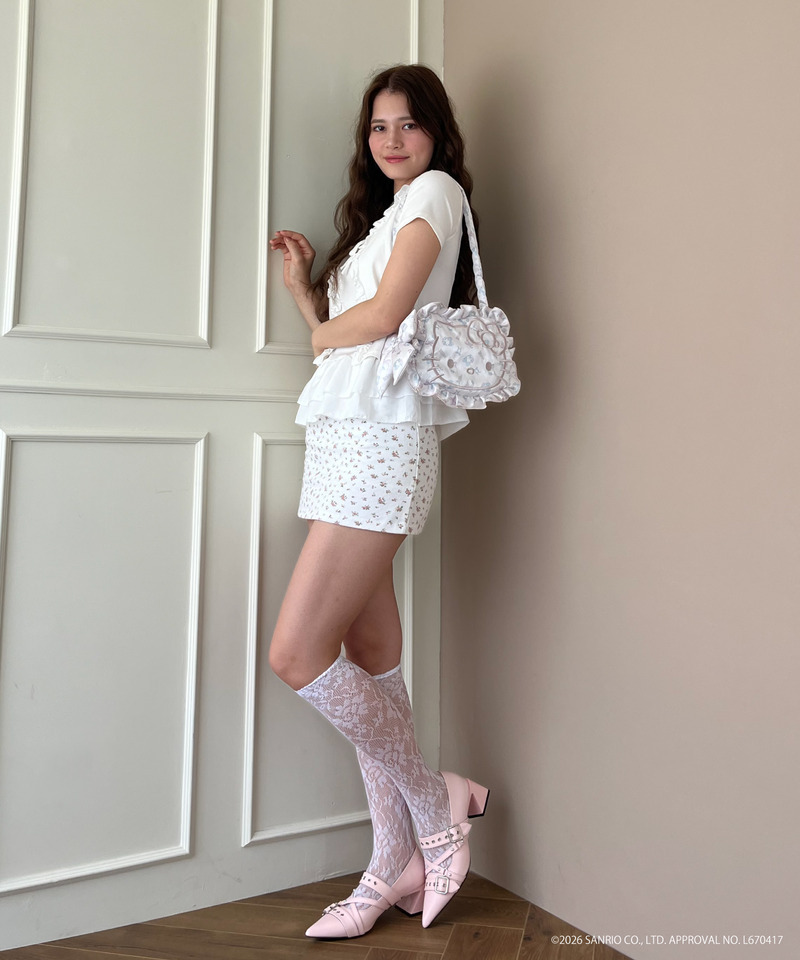 Balletcore【HELLO KITTY】FACE DESIGN TOTE BAG 詳細画像 ピンク 16
