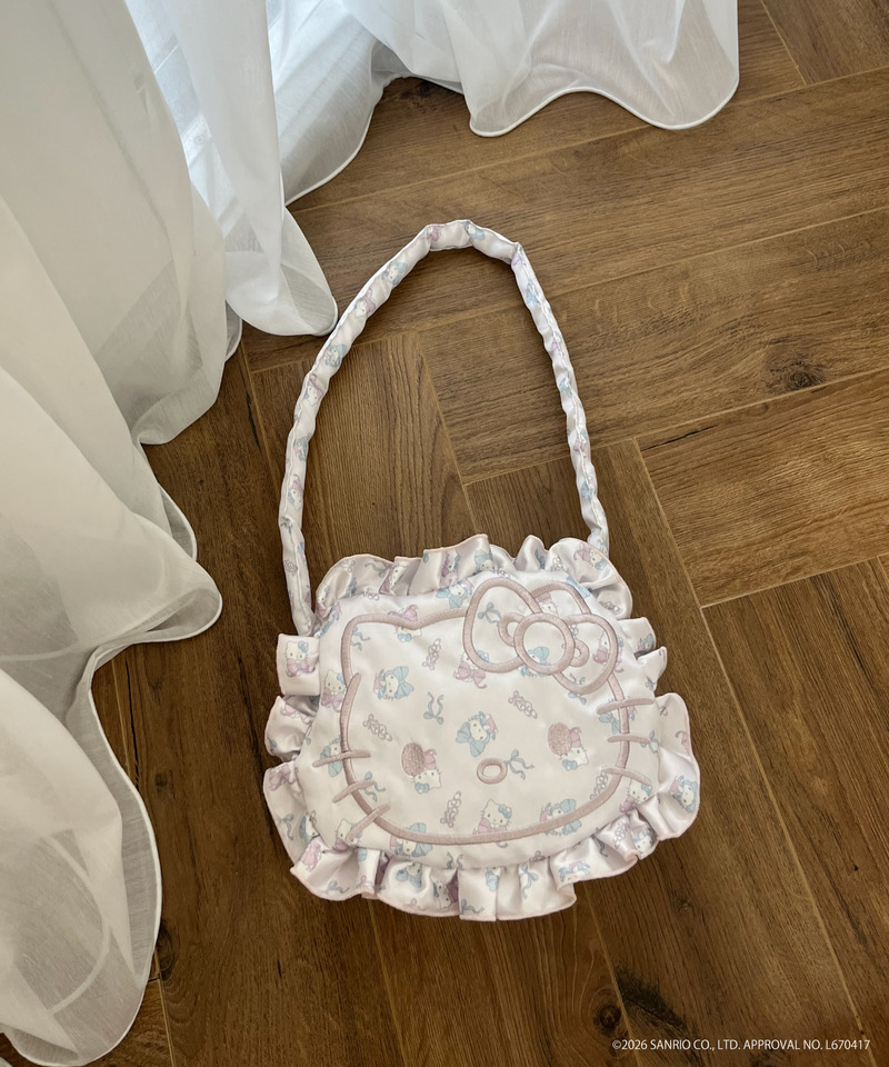 Balletcore【HELLO KITTY】FACE DESIGN TOTE BAG 詳細画像 ピンク 2