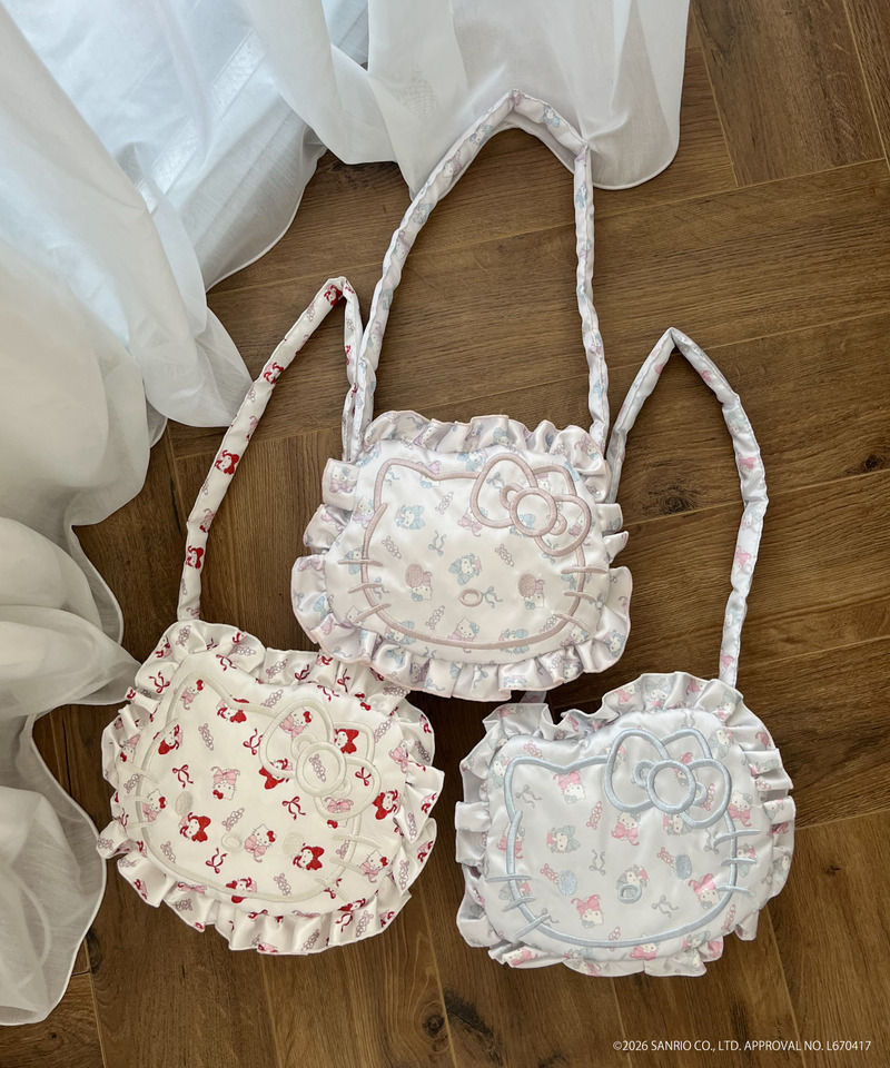 Balletcore【HELLO KITTY】FACE DESIGN TOTE BAG 詳細画像 ピンク 22