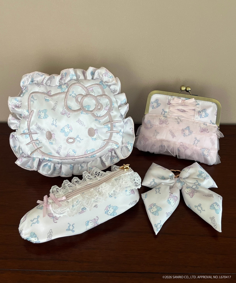 Balletcore【HELLO KITTY】FACE DESIGN TOTE BAG 詳細画像 ピンク 23