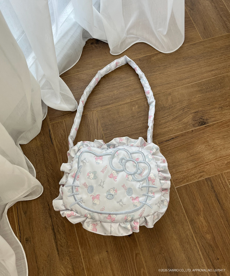 Balletcore【HELLO KITTY】FACE DESIGN TOTE BAG 詳細画像 ブルー 1