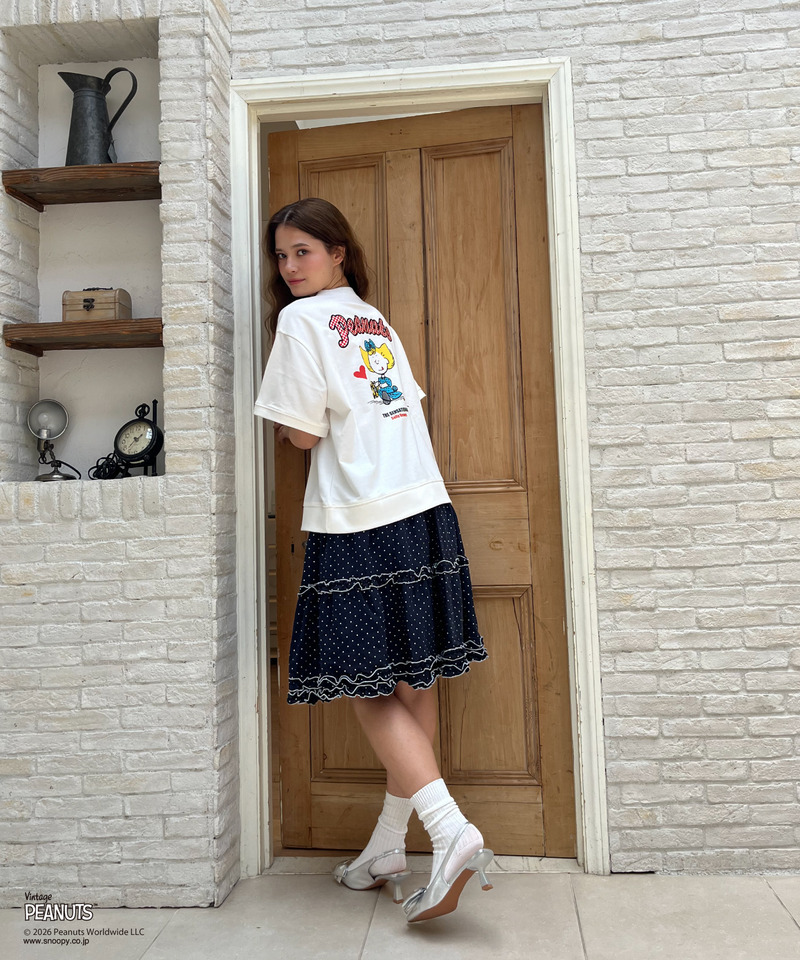 【PEANUT】アップリケTシャツ 詳細画像 オフホワイト 13
