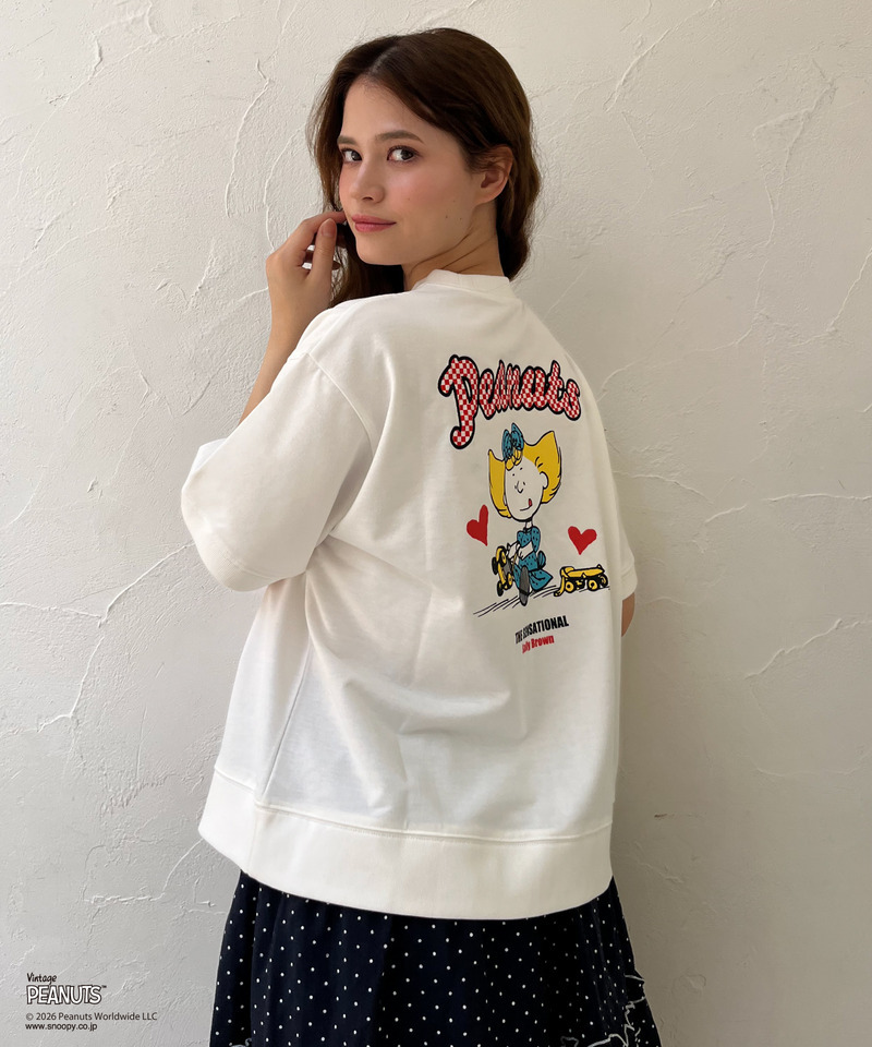 【PEANUT】アップリケTシャツ 詳細画像 オフホワイト 5