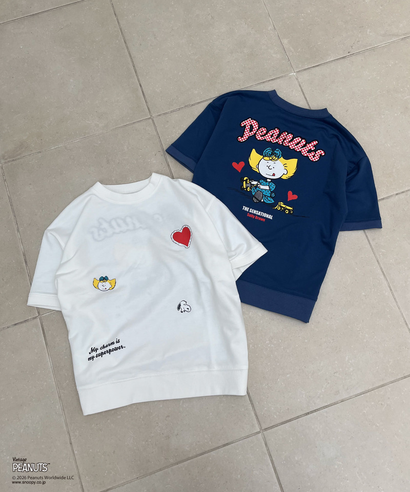 【PEANUT】アップリケTシャツ 詳細画像 ネイビー 13