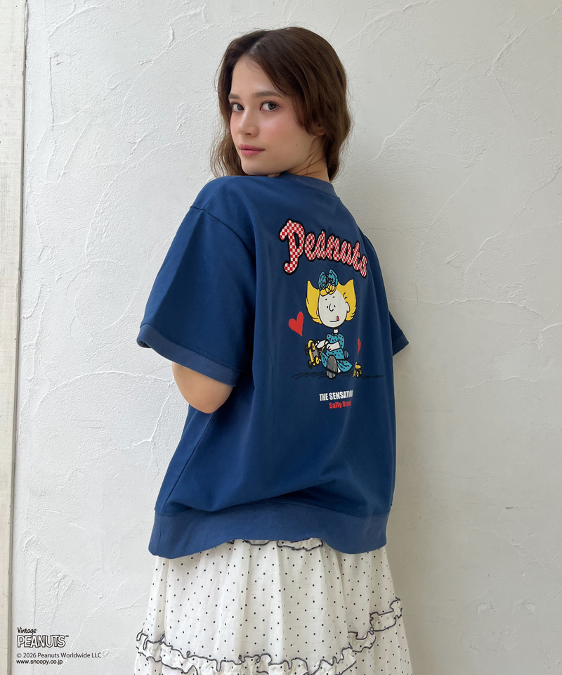 【PEANUT】アップリケTシャツ 詳細画像 ネイビー 3