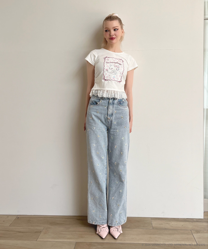 【CHARMMY KITTY】RIBBON TEE 詳細画像 オフホワイト 4