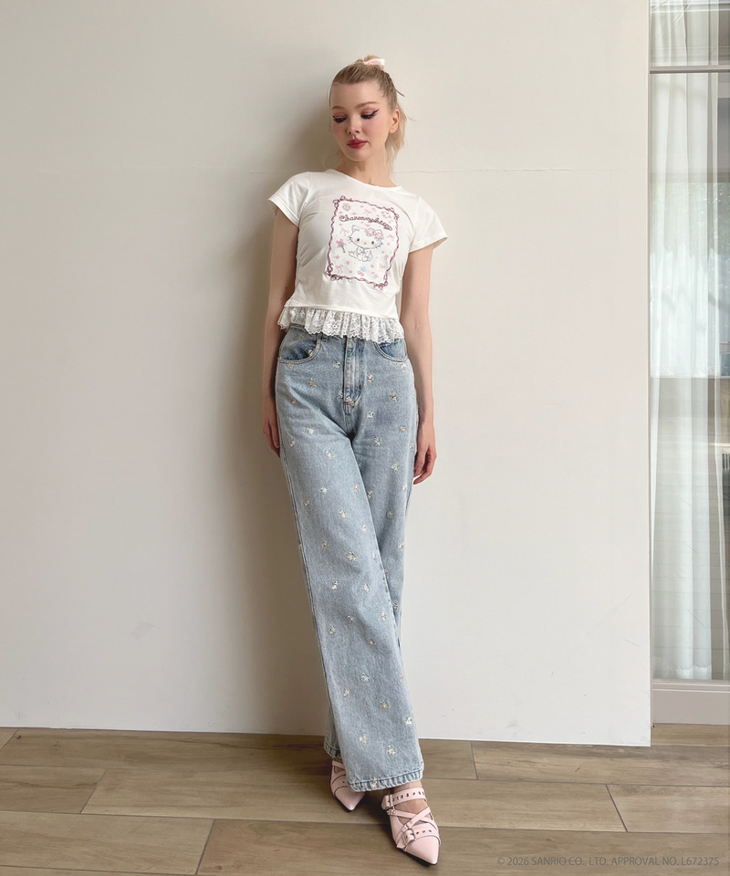 【CHARMMY KITTY】RIBBON TEE 詳細画像 オフホワイト 5
