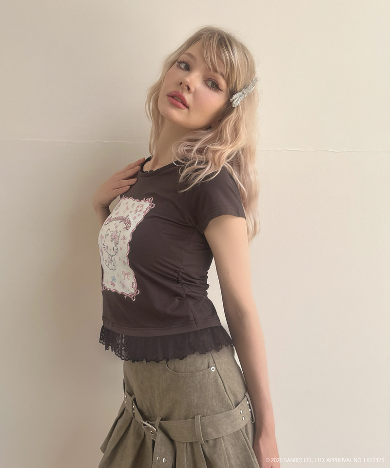 【CHARMMY KITTY】RIBBON TEE 詳細画像 ブラック 3