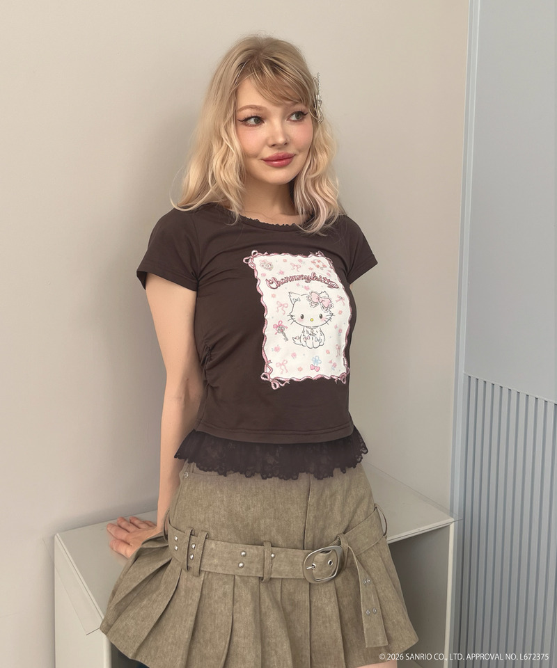 【CHARMMY KITTY】RIBBON TEE 詳細画像 ブラック 4