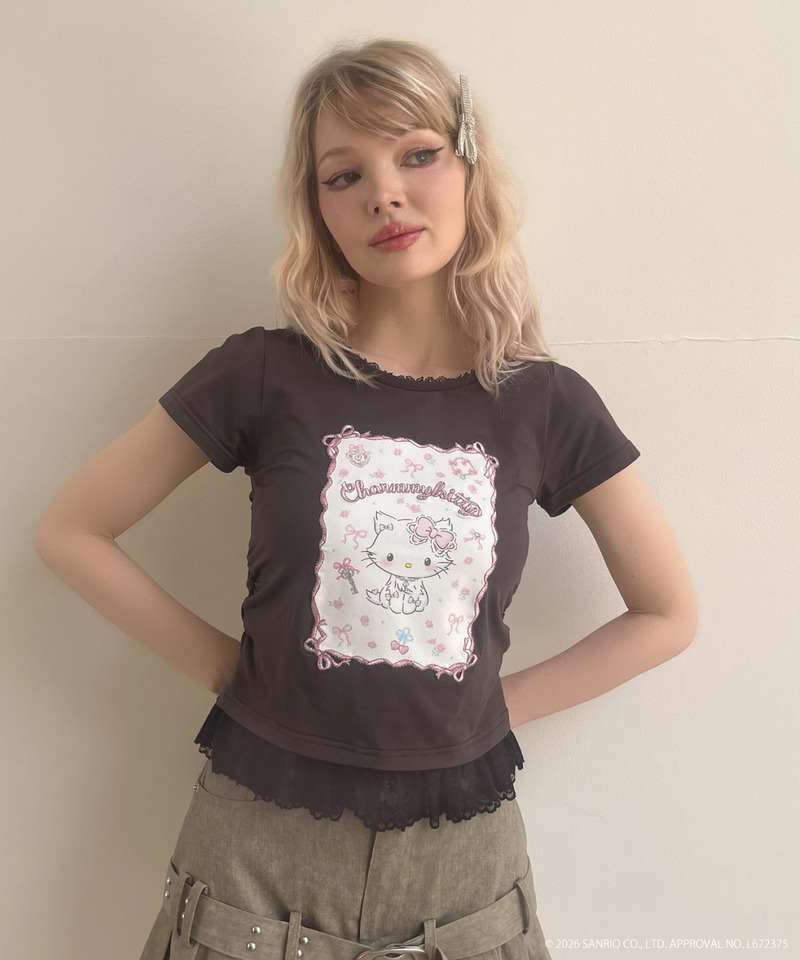 【CHARMMY KITTY】RIBBON TEE 詳細画像 ブラック 6