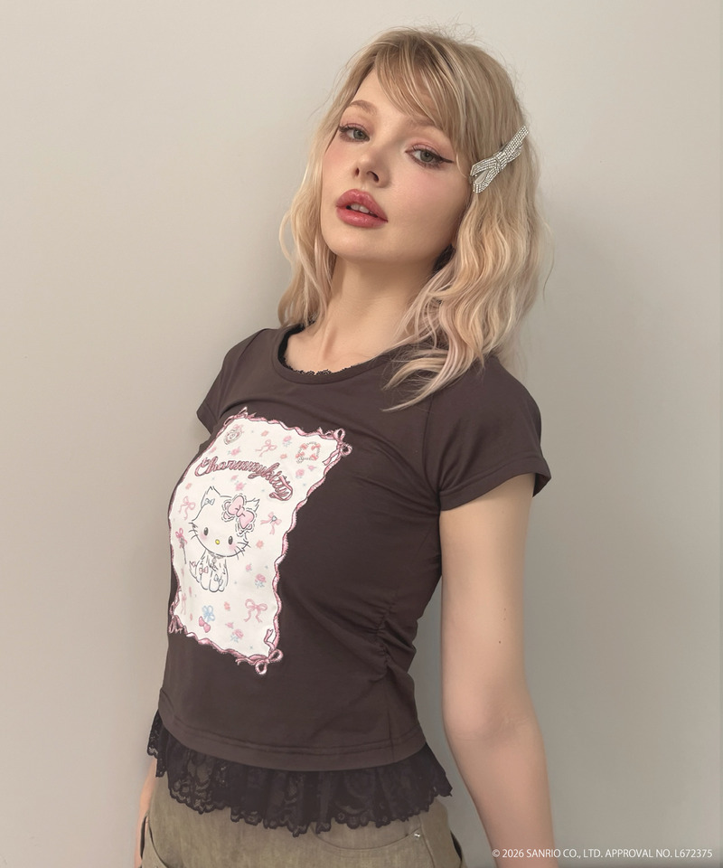 【CHARMMY KITTY】RIBBON TEE 詳細画像 ブラック 7