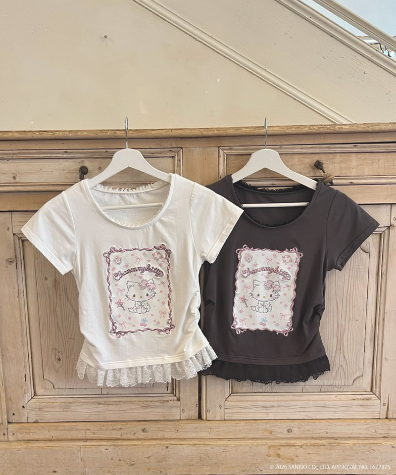 【CHARMMY KITTY】RIBBON TEE 詳細画像 ブラック 9