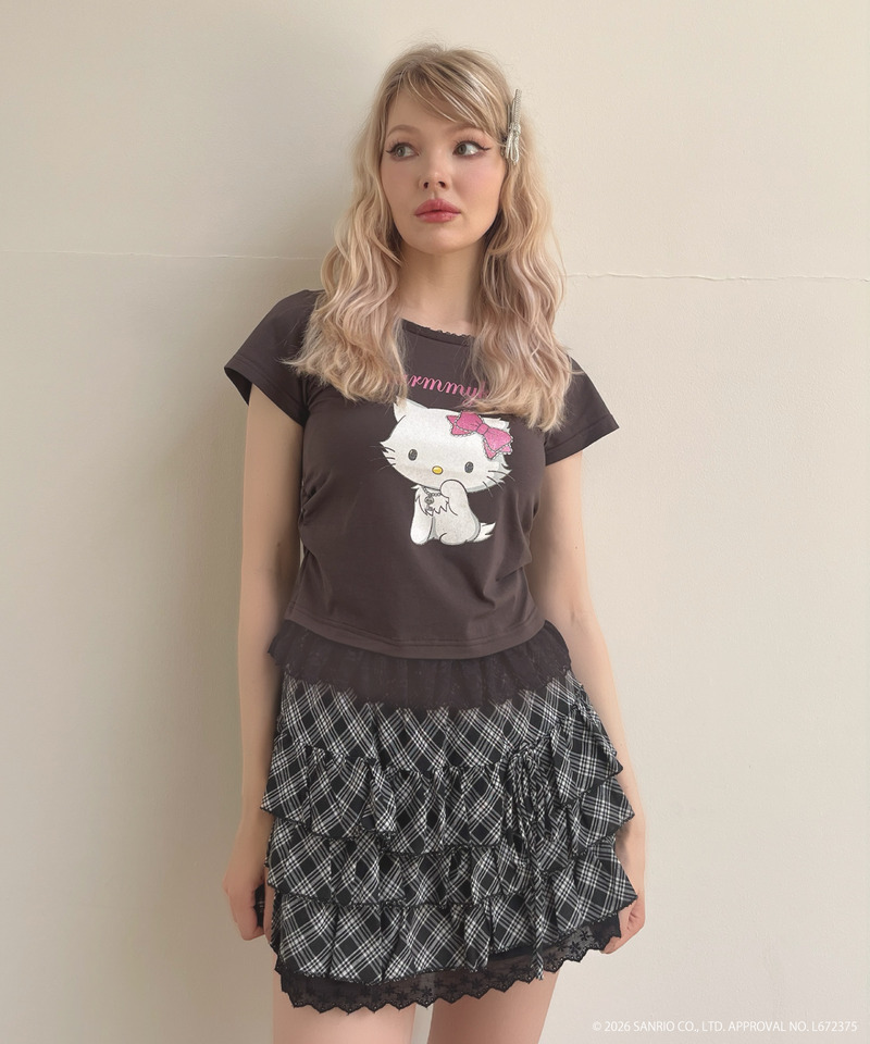 【CHARMMY KITTY】GLITTER TEE 詳細画像 ブラック 3
