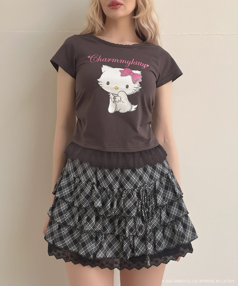 【CHARMMY KITTY】GLITTER TEE 詳細画像 ブラック 8
