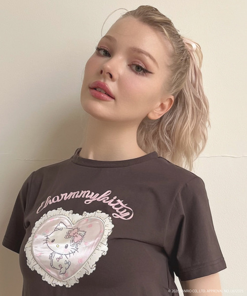 【CHARMMY KITTY】HEART TEE 詳細画像